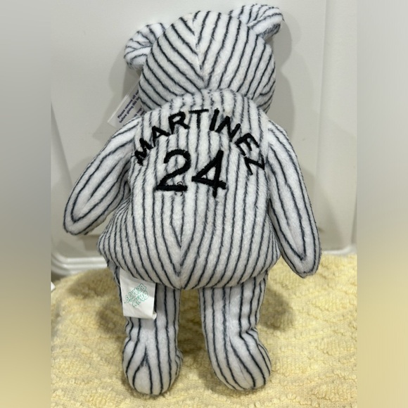 Set of 3 Bamm Beano's Bears 1998 Striped White - Picture 7 of 13